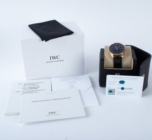 Box / Paper shot of Portugieser Chronograph