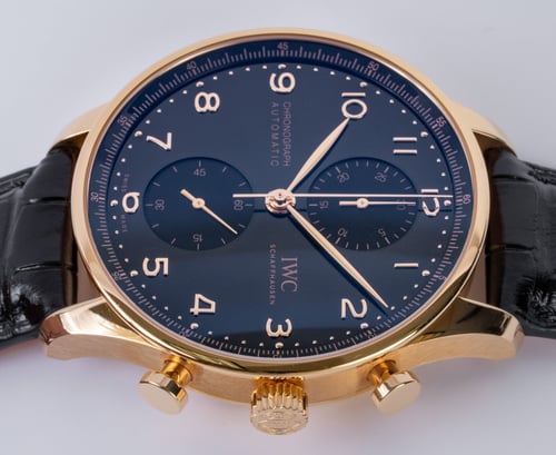 Crown Side Shot of Portugieser Chronograph