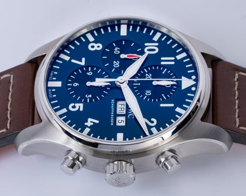 Crown Side Shot of Pilot's Chronograph 'Le Petit Prince'