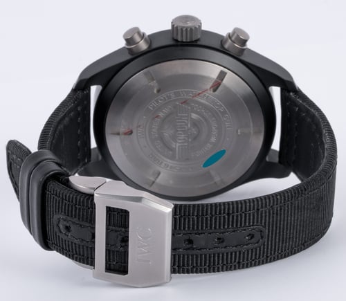 Rear / Band View of Pilot's Watch Top Gun Chronograph