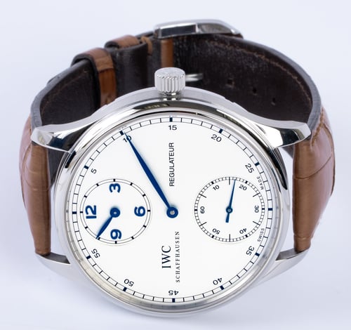 Front View of Portugieser Regulator
