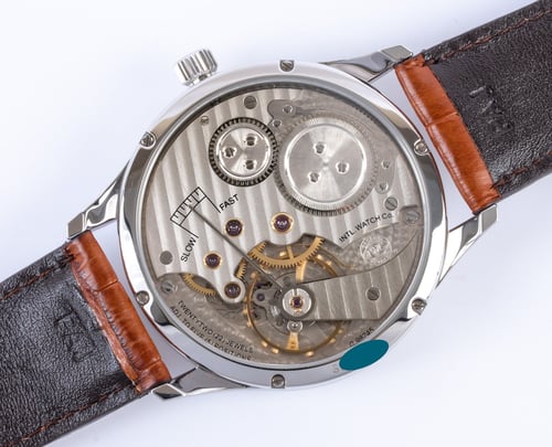 Caseback of Portugieser Regulator