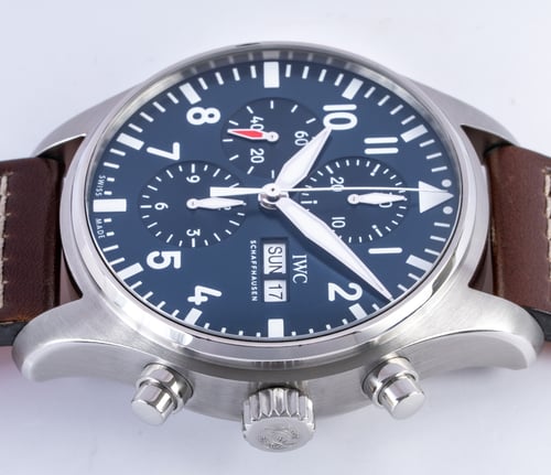 Crown Side Shot of Pilot's Chronograph 'Le Petit Prince'