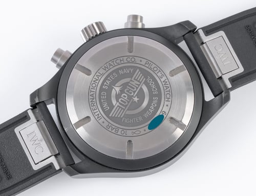 Caseback of Pilot's Chronograph 41 TOP GUN