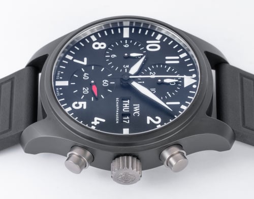 Crown Side Shot of Pilot's Chronograph 41 TOP GUN