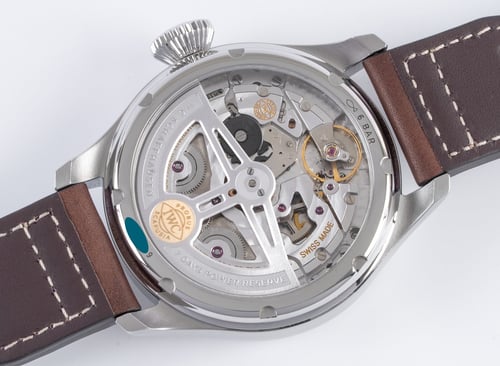 Caseback of Big Pilot Annual Calendar Spitfire