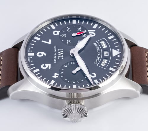 Crown Side Shot of Big Pilot Annual Calendar Spitfire