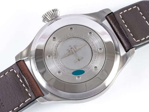 Caseback of Big Pilot Seven Day