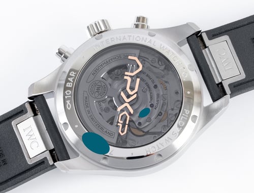 Caseback of Pilot Chronograph 41 APXGP