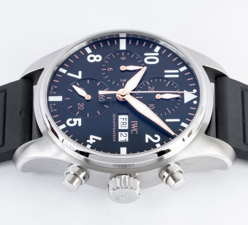 Crown Side Shot of Pilot Chronograph 41 APXGP