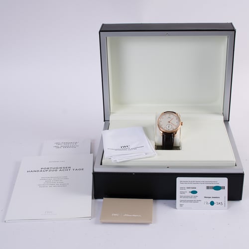 Box / Paper shot of Portugieser Hand-Wound Eight Days