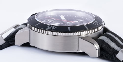9' Side Shot of Navy Seal Master Compressor Diving Chronograph