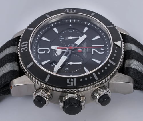 Crown Side Shot of Navy Seal Master Compressor Diving Chronograph