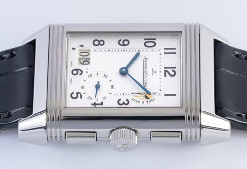 Crown Side Shot of Reverso Grande GMT Duo
