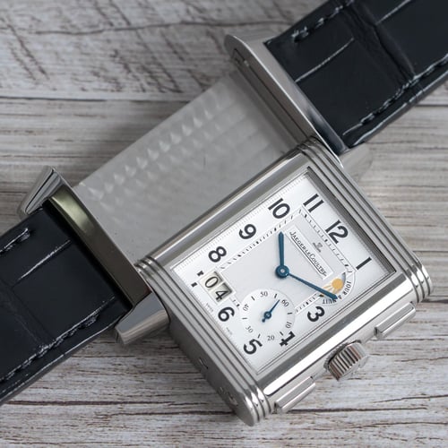 Stylied photo of  of Reverso Grande GMT Duo
