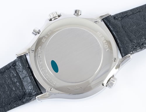 Caseback of Heraion Chronograph Reveil