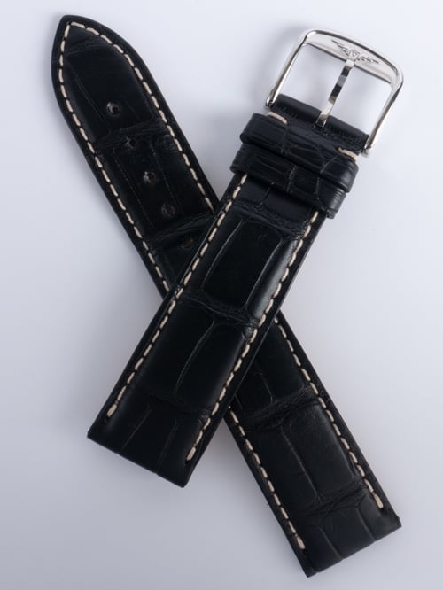 Longines - Black Alligator Tang Strap 