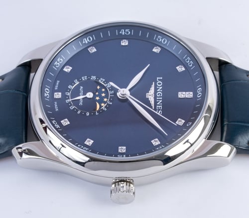Crown Side Shot of Master Collection Moonphase