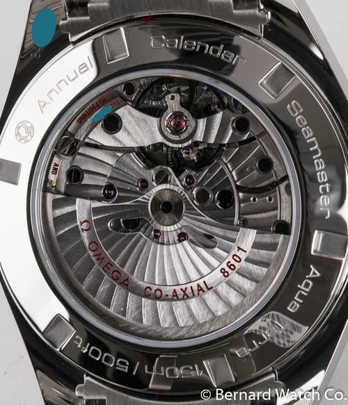 Caseback of Seamaster Aqua Terra Annual Calendar