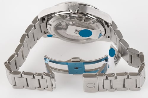 Open Clasp Shot of Seamaster Aqua Terra Annual Calendar