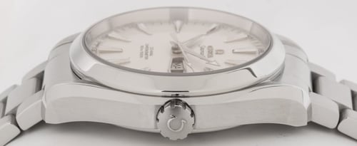 Crown Side Shot of Seamaster Aqua Terra Annual Calendar