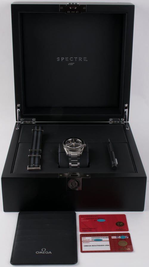 Box / Paper shot of Seamaster 'SPECTRE' LE 300 Master Co-Axial