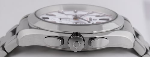 Crown Side Shot of Seamaster Aqua Terra Chronograph