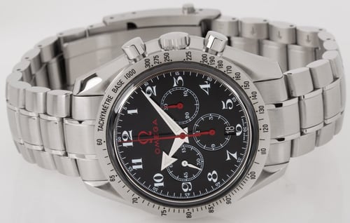 Front View of Speedmaster Broad Arrow 'Olympic Edition'