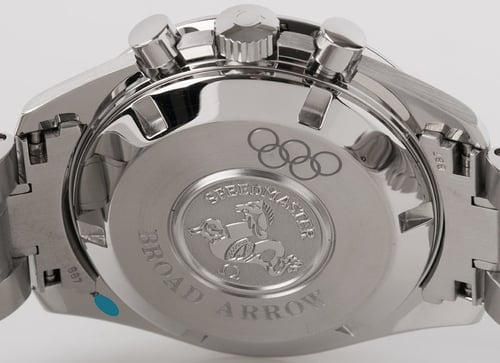 Caseback of Speedmaster Broad Arrow 'Olympic Edition'