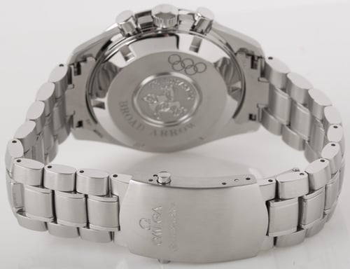 Rear / Band View of Speedmaster Broad Arrow 'Olympic Edition'