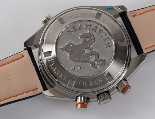 Caseback of Seamaster Planet Ocean Chronograph