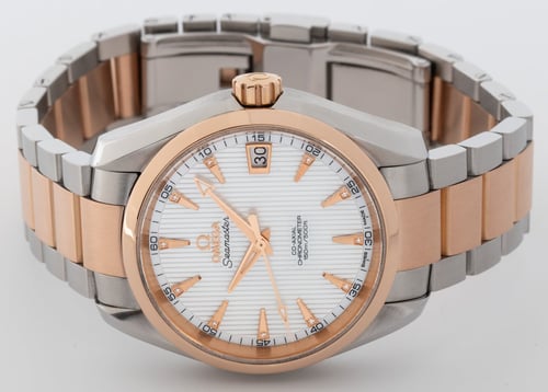 Front View of Seamaster Aqua Terra 38.5 MM