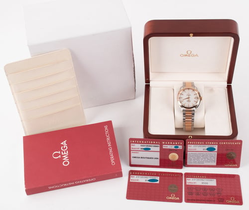 Box / Paper shot of Seamaster Aqua Terra 38.5 MM