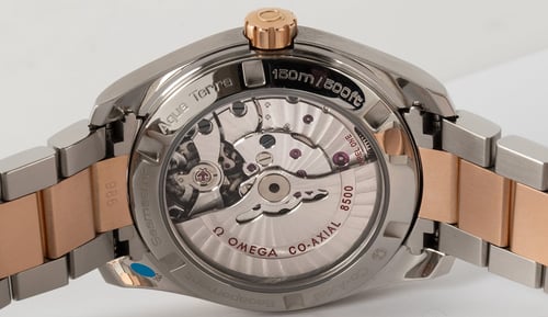 Caseback of Seamaster Aqua Terra 38.5 MM