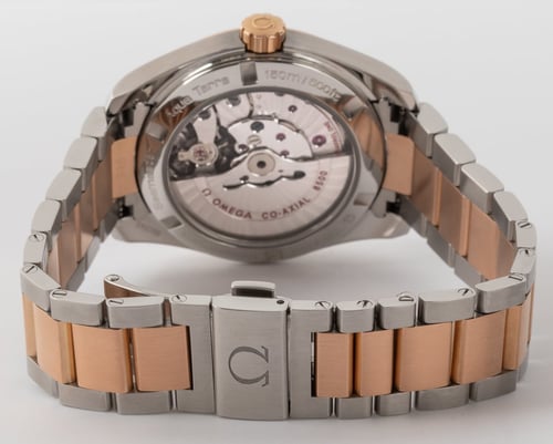 Rear / Band View of Seamaster Aqua Terra 38.5 MM