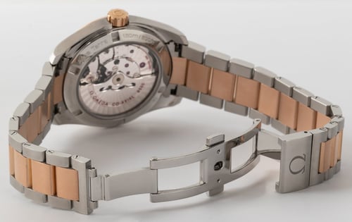 Open Clasp Shot of Seamaster Aqua Terra 38.5 MM
