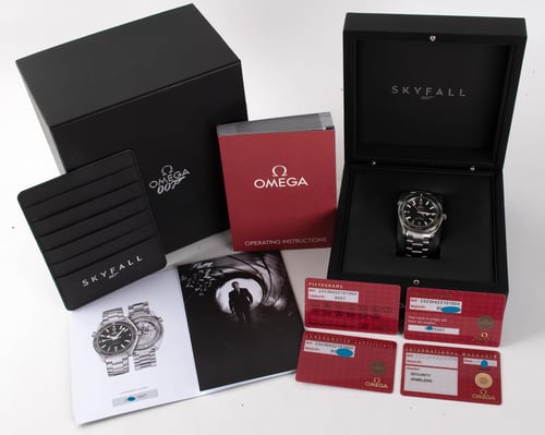 Box / Paper shot of Seamaster Planet Ocean 'Skyfall' Limited Edition