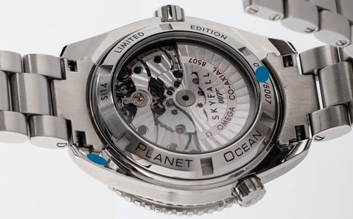 Caseback of Seamaster Planet Ocean 'Skyfall' Limited Edition