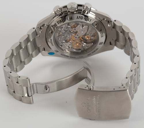 Open Clasp Shot of Speedmaster Moonwatch 'Sapphire Sandwich'