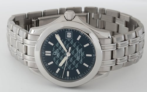 Front View of Seamaster 120 Jacques Mayol Limited Edition