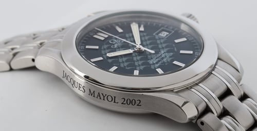 9' Side Shot of Seamaster 120 Jacques Mayol Limited Edition