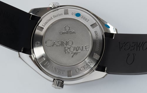 Caseback of Seamaster Planet Ocean XL 'Casino Royale'