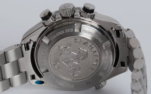 Caseback of Seamaster Planet Ocean Chronograph 38MM