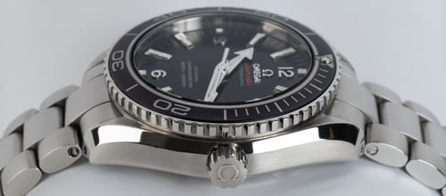 Crown Side Shot of Seamaster Planet Ocean