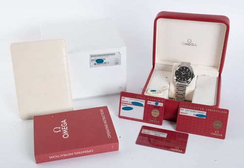 Box / Paper shot of Seamaster Aqua Terra 150M 38.5 MM