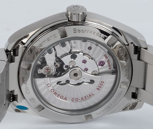 Caseback of Seamaster Aqua Terra 150M 38.5 MM