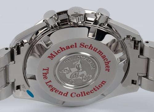 Caseback of Speedmaster 'The Legend' Schumacher