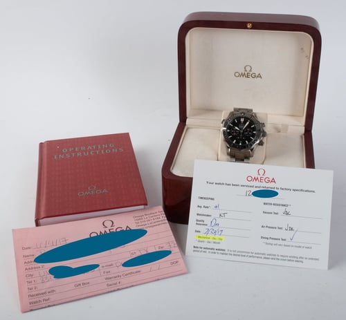 Box / Paper shot of Seamaster Professional Chronograph