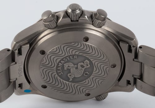 Caseback of Seamaster Professional Chronograph