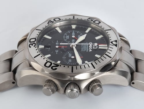 Crown Side Shot of Seamaster Professional Chronograph